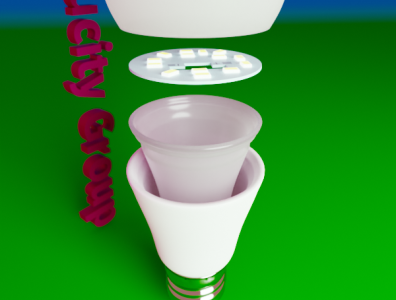 3D LED Bulb 3d animation 3d modeling blender 3d product design