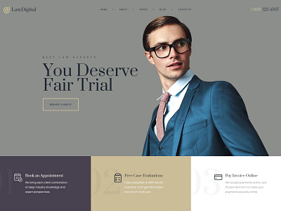 LawDigital - Demo content for DeepDigital WP Theme attorney law ui ux web design wordpress