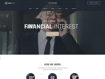 StockDigital - Demo content for DeepDigital WP theme finance ui ux web design wordpress