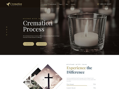 Santi - Funeral Home WordPress Theme burial services cemetery cremation figma funeral mortuary ui ux web design web design