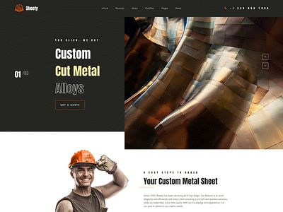 Sheety - Metal Works WordPress Theme