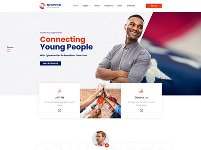 New Power - Youth social organization WP template