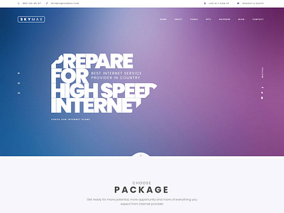 SkyMax - Internet Technologies & Telecom Company theme