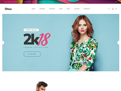 Qtex - Manufacturing and Clothing Company WP theme apparel boutiques clothing facric factory textile ui ux web design