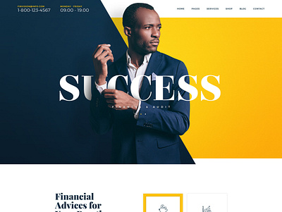 Finvision - Financial Consulting WordPress Theme asset management business consultancy consulting agency finance investment tax consulting ui ux web design