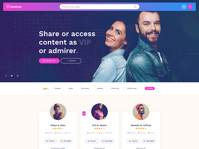 Datebook - Dating and Content Sharing Network WP Theme