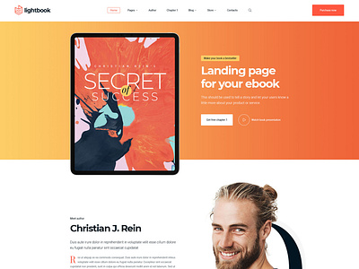 Cognio - Modern E-book Promo WordPress theme