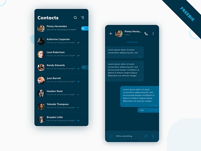 Telegram Dark Mode Redesign Concept