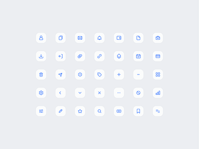 Minimalistic Icon Set design flat iconography icons icons set interface icons minimalistic