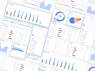 UI elements app cart contemporary data visualization dataviz desktop elements flat list table ui ui ux ui design ui kit ux