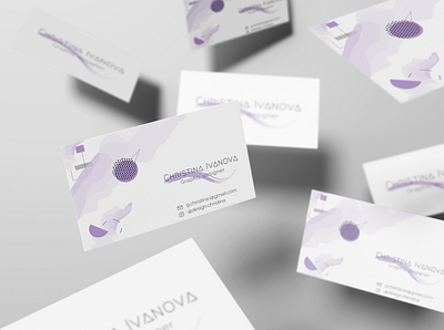 Business Cards business card cards design purple