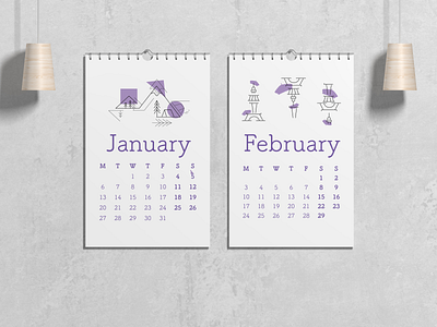 Calendar - January and February