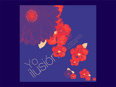 Yo ilusión colores colours flores flowers frase illusion ilusion phrase postal postcard