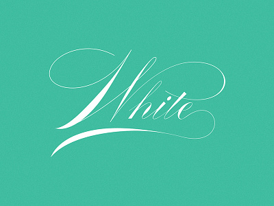 White Vector behance dribble hand lettering instagram lettering type typography