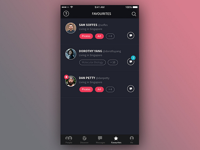 Favourites by David Law on Dribbble