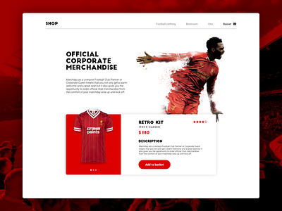 LFC Shop ecommerce football lfc liverpool red shop soccer sports store website