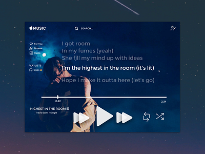 Daily UI 009: Apple Music Redesign