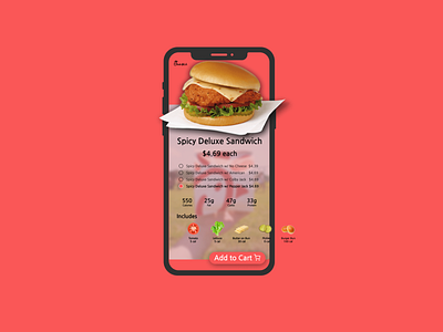 Daily UI 043 chick fil a chick fil a design chick fil a ui clean ui daily ui daily ui 043 dailyuichallenge food menu food menu design food menu ui foodapp menu ui menui design red ui uiux userexperience userinterface ux