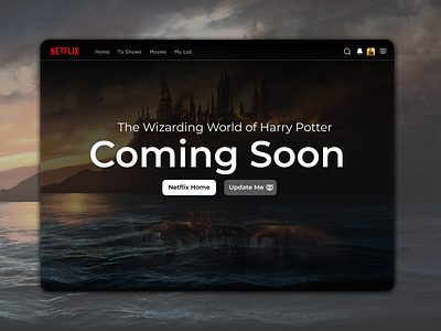 Daily UI 048 clean clean ui coming soon coming soon design coming soon netflix coming soon page coming soon template coming soon ui comingsoon daily ui daily ui 048 daily ui 48 dailyuichallenge darkmode figma netflix design netflix redesign netflix ui ui ux