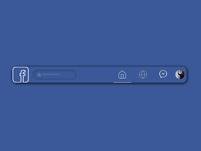 Daily UI 053 clean daily 100 challenge daily ui daily ui 053 daily ui 53 dailyuichallenge facebook facebook header facebook redesign fb figma header design header navigation header navigation ui inner shadow minimal ui user experience userinterface ux