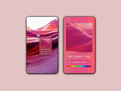 Daily UI 060 clean color color pallete color picker color picker design colors daily ui daily ui 060 daily ui 60 dailyuichallenge figma gradient hex hex code minimal orange pink purple sunset ui