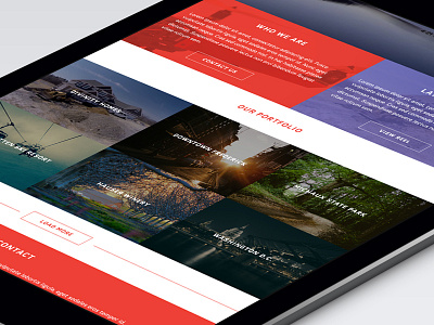 Tablet Layout clean flat ipad layout minimal portfolio tablet ui ux web web design website