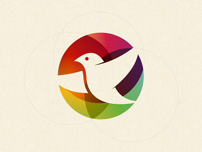 Bird Symbol bird branding circle circles color figure identity logo symbol