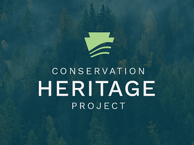 Conservation Heritage Project Logo branding brandmark clean conservation identity keystone logo pennsylvania symbol