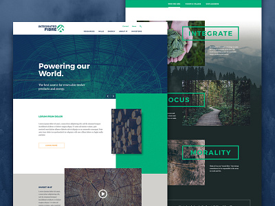 Startup Website energy grid homepage layout startup trees ui ux web web design website