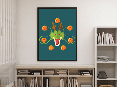 DragonBall Shenron /Poster Anime/Minimalist Art 2d 2d art anime anime poster animeart dragonball dragonball z flat flat art flat design gohan goku illustration illustrator minimalist minimalist art minimalist poster shenron vector vector art