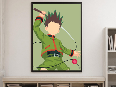 Hunter X Hunter Gon Freecs /Poster Anime/Minimalist Art 2d anime etsy prints etsy seller flat flat art flat design gon gon freecs hisoka hunter x hunter art hunterxhunter hxh illustration illustrator killua minimalist minimalist poster vector vector art