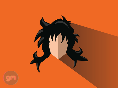 Flat art of Yamcha from Dragonball Z - Saiyan Saga