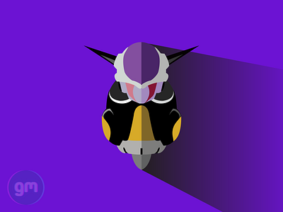 Flat art of Frieza 1st form, from Dragonball Z - Frieza Saga 2d 2d art anime dragonball dragonballz flat flat design graphic design illustration illustrator minimalist minimalist design vector vector art