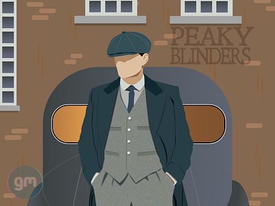 Flat art of Tomas Shelby fro Peaky blinders