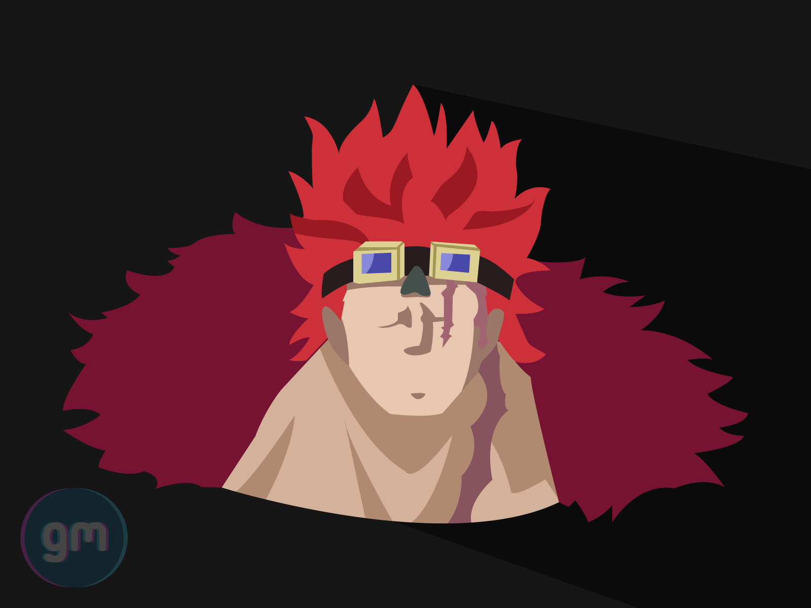 Flat Art Of Captain Kid From One Piece By Gmdesignartsgr On Dribbble