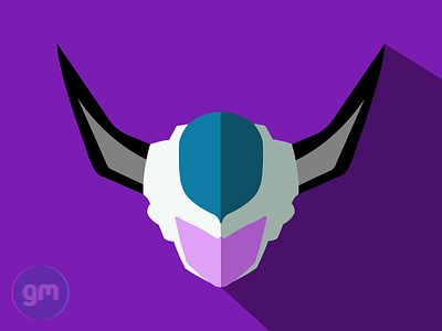 Flat art of King Cold from Dragonball Z - Cell Saga 2d 2d animation 2d art anime dragonball dragonballz flat flat design frieza goku graphic design illustration illustrator minimalist minimalist design vector vector art