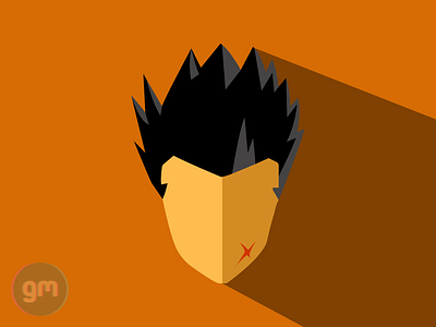 Flat art of Yamca from Dragonball Z - Cell Saga 2d 2d art anime anime art dragonball dragonballz flat flat design frieza goku graphic design illustration illustrator minimalist minimalist design vector vector art