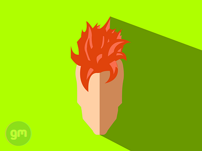 Flat art of Android 16 from Dragonball Z - Cell Saga 2d 2d art anime dragonball dragonballz flat flat design graphic design illustration illustrator minimalist minimalist design minimalist poster poster poster art vector vector art