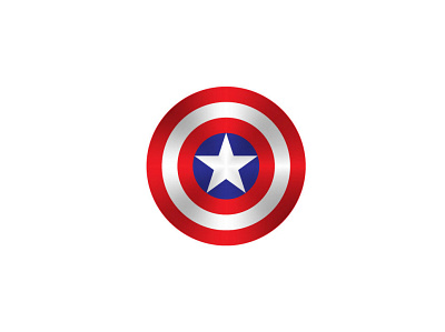 Captain America Shield Design captainamerica graphicdesign illustrator logo logotype marvel shield shield logo