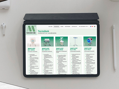 medicor.hu website development frontend webdesign website