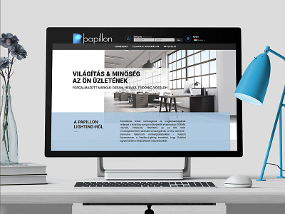 papillonlighting.eu website development frontend webdesign website