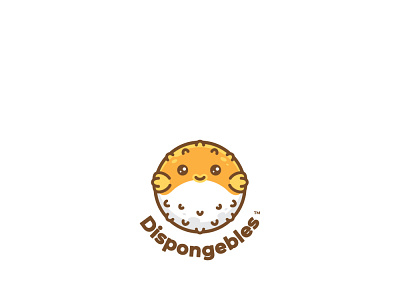 Dispongebles logo branding cute design dispongebles fish graphicdesign icon kawaii labeldesign logo vector wave