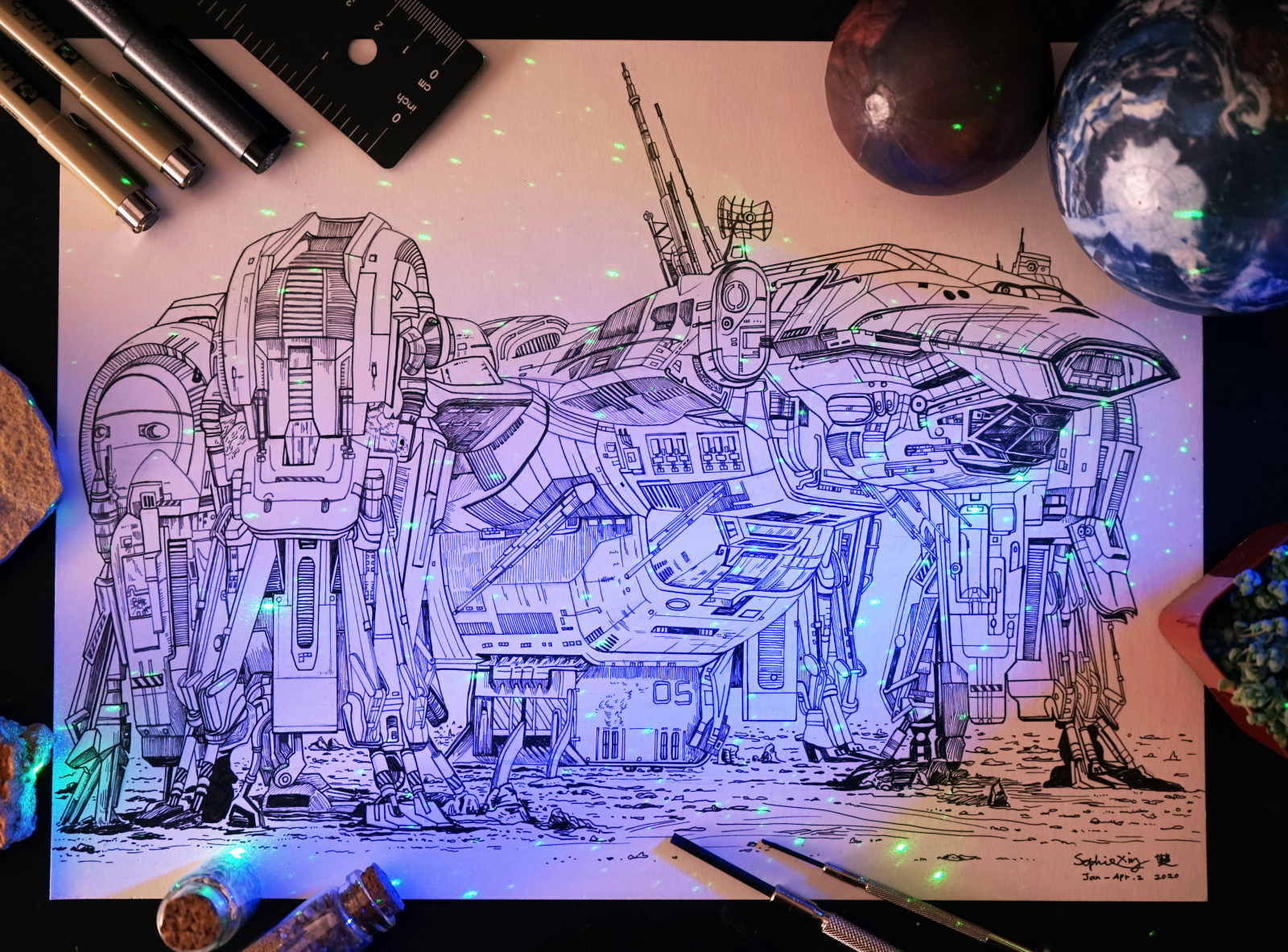 Spaceship sketch in pencil. #draw #spaceship #sketch #pencil #sketchbook  #scifi #instadesign #instagram #conceptart #machine #mech…