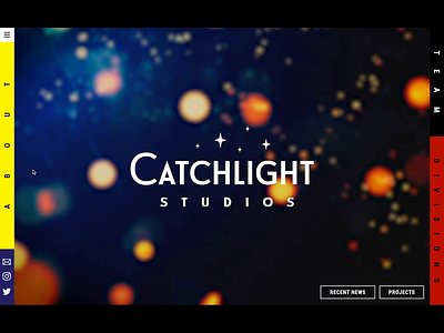 Catchlight Studios website UI/UX design branding ui uidesign uidesigner uiux uiuxdesign uiuxdesigner uxdesign uxdesigner