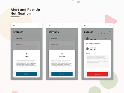Alert and pop-up notification alert mobile notification popup ui ui design ux web web design