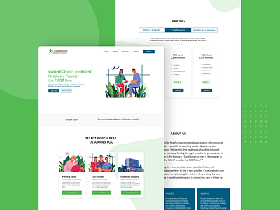 CuraConnector Website Design figma illustration ui web website website design