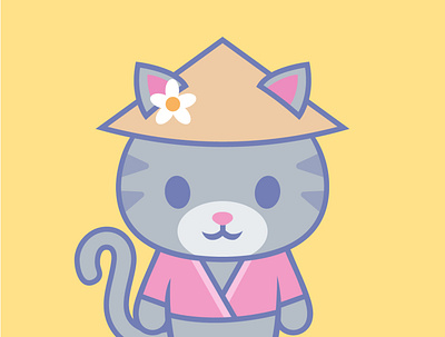 PxQuest Character blockchain cat graphic design illustration kawaii nft sakura web3