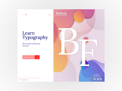 BuFont design flat minimal typography ui uidesign ux web website