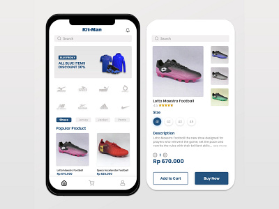 E-Commerce Sport Apps adobexd ecommerce mobile apps mobile design mobile ui sportapps ui ux