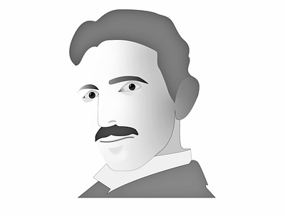 Nikola Tesla art design illustrator